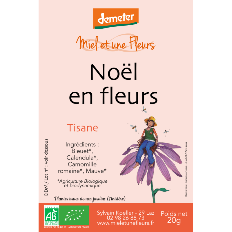 Tisane mélange "Noël en fleurs" Tisane mélange "Noël en fleurs"
