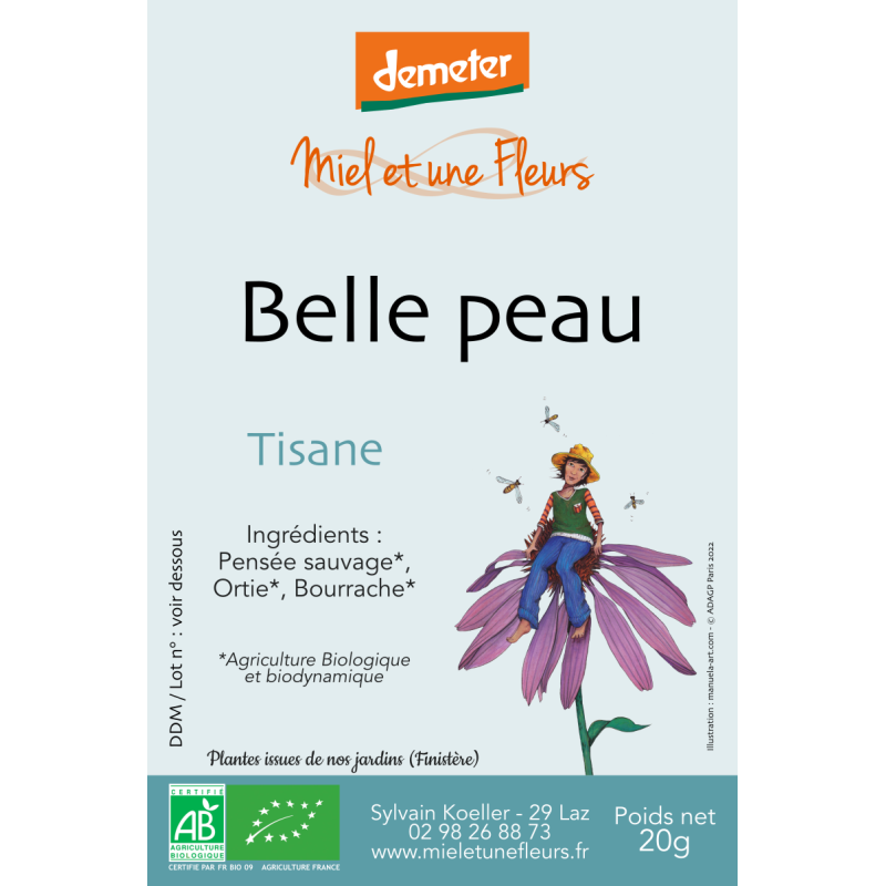Tisane Belle peau : un soin par le drainage