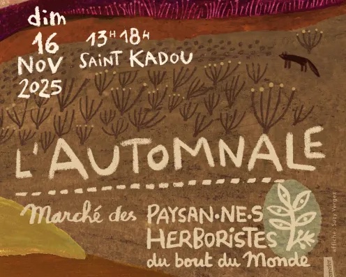 Marché de plantes médicinales, animations à St Cadou (29) le 16 novembre 2025 Marché de plantes médicinales, animations à St Cadou (29) le 16 novembre 2025